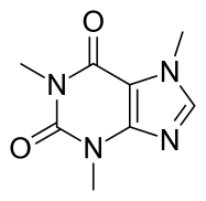 2D structure of caffeine