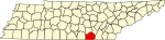 State map highlighting Marion County