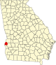 State map highlighting Quitman County