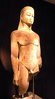 Dipylon Kouros, c. 600 BC, Athens, Kerameikos Museum.