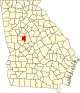 State map highlighting Lamar County