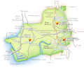 Map of Pyeongtaek showing location of Camp Humphreys