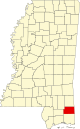 State map highlighting George County