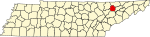 State map highlighting Union County