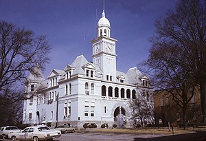 Elbert County courthouse in Elberton, 1973