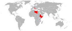 Colonies and territories held by the Italian Empire in 1939