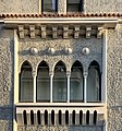 Window design on George Enescu street no. 14, an example of Mediterranean Revival architecture