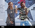 (L-R) Rappers Swae Lee and Slim Jxmmi attend the 16th annual BET Awards at Microsoft Theater in ...