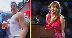 Taylor Swift REACTS to TIPSY Fan at Eras Tour