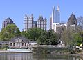 Midtown Atlanta skyline from Clara Meer in Piedmont Park