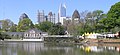 Midtown Atlanta skyline from Piedmont Park during 2006 Dogwood Festival