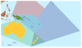 Map of Oceania with no text