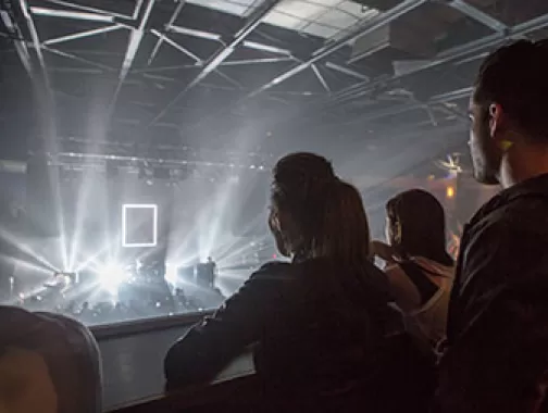 Concert goers at 9:30 Club