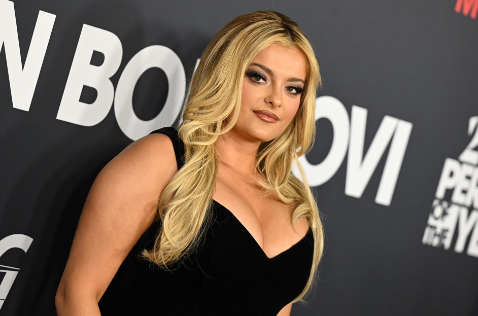 Bebe Rexha at the 2024 MusiCares Person of the Year Gala honoring Jon Bon Jovi held at The Los Angeles Convention Center on Feb. 2, 2024 in Los Angeles, California.