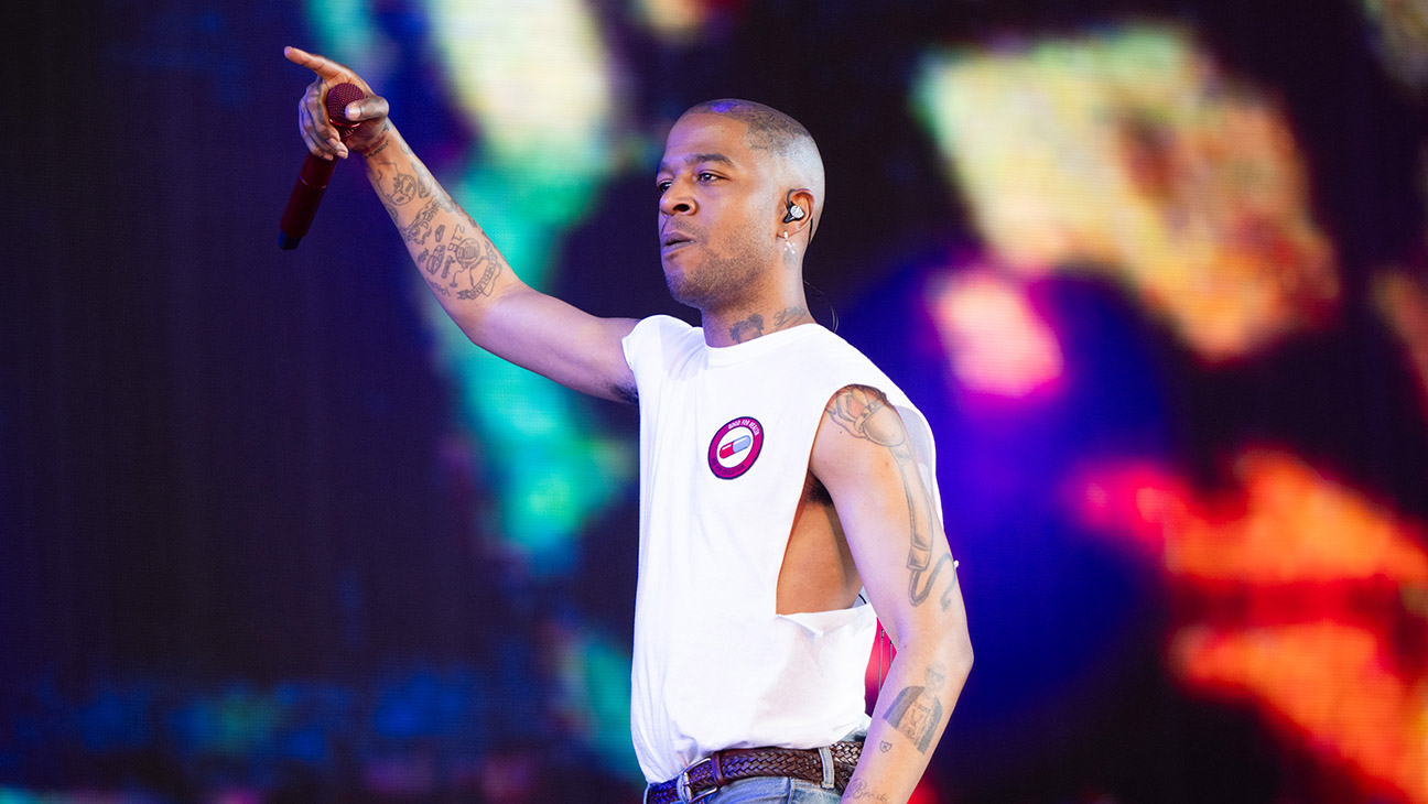 Rapper Kid Cudi performs onstage during Weekend 2 - Day 3 of the Coachella Valley Music and Arts Festival at Empire Polo Club on April 21, 2024 in Indio, California.