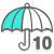 Medium Low probability of Signification Rainfall icon