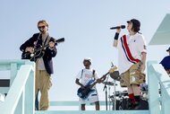 Billie Eilish performs in L.A. during the Olympics Closing Ceremony