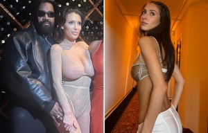 Bianca Censori's sister channels her older sibling with see-through pants