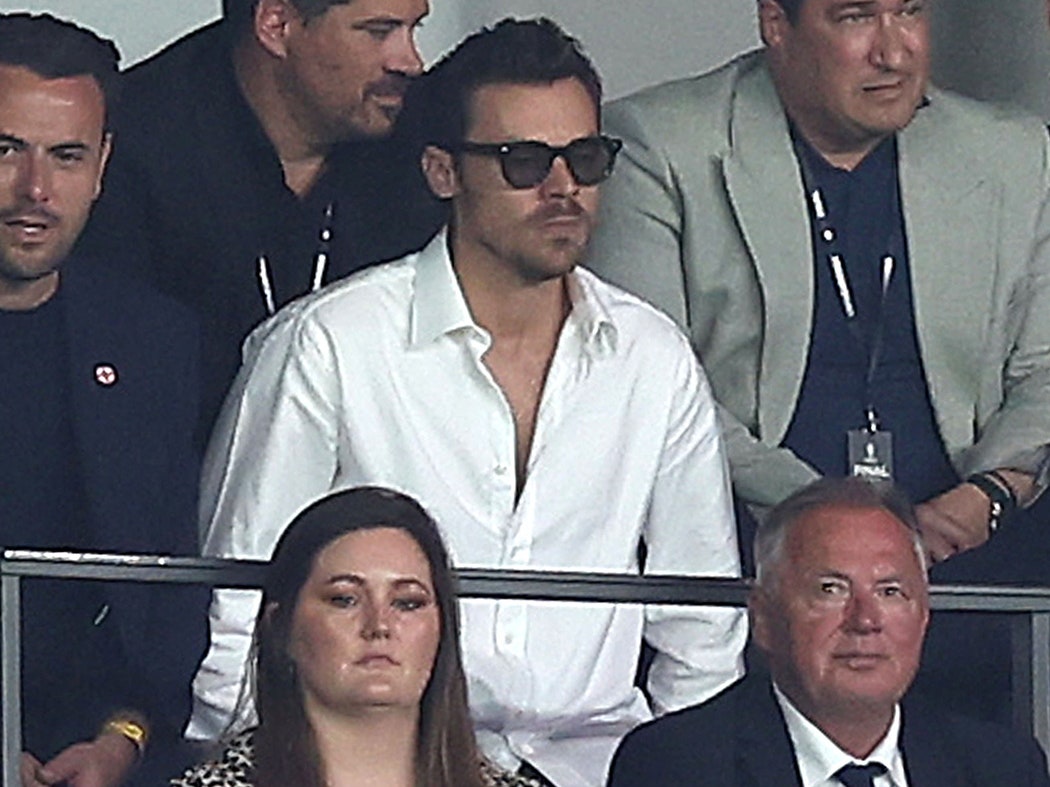 Harry Styles Evokes a Noughties David Beckham at the Euro Finals