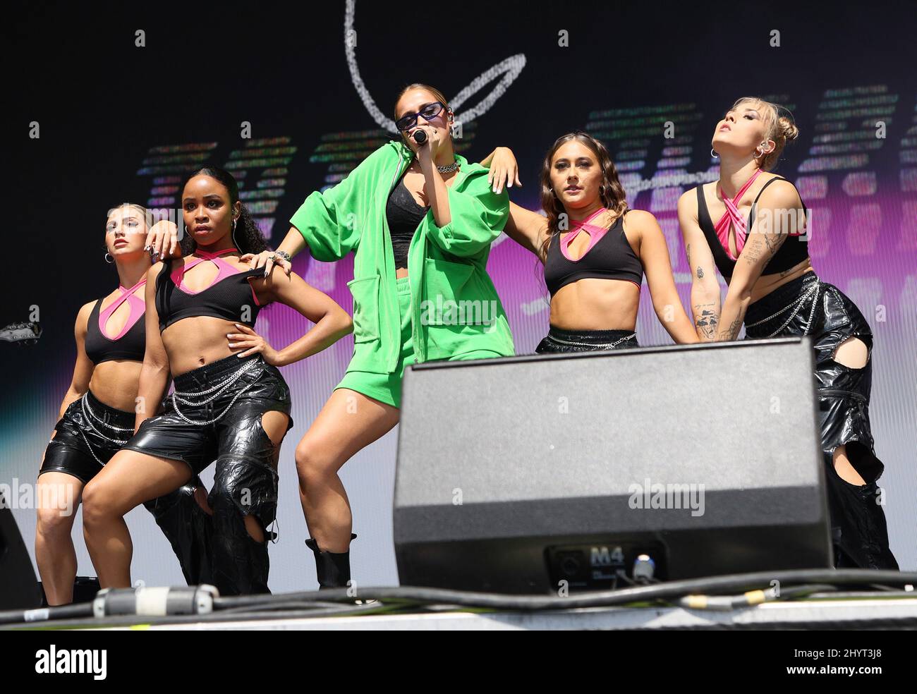 Tate McRae performing at the daytime concerts during the 2021 iHeartRadio Music Festival held at Area 15 on September 18, 2021 in Las Vegas, NV. Stock Photo