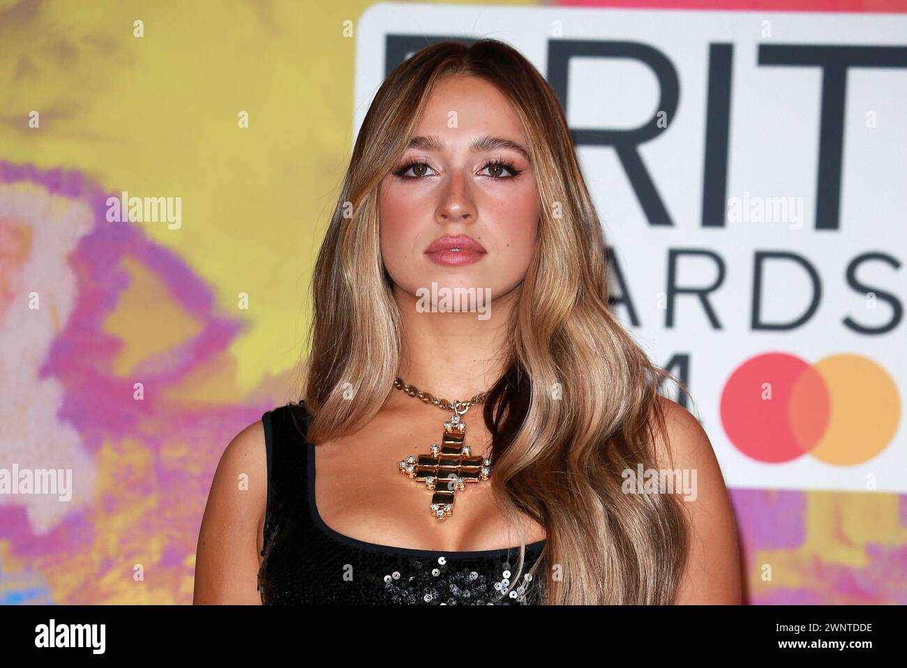 London, UK. 02nd Mar, 2024. Tate McRae attends the BRIT Awards 2024 at The O2 Arena in London. Credit: SOPA Images Limited/Alamy Live News Stock Photo