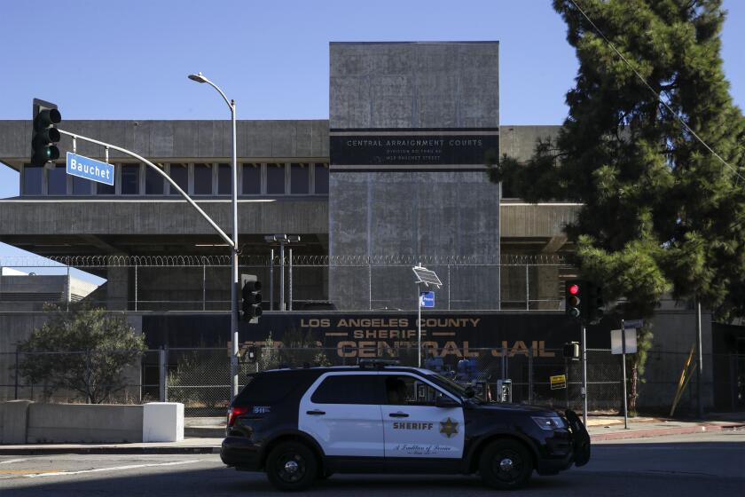 Los Angeles, CA - September 22: A view of Men's Central Jail on Thursday, Sept. 22, 2022 in Los Angeles, CA. (Irfan Khan / Los Angeles Times)