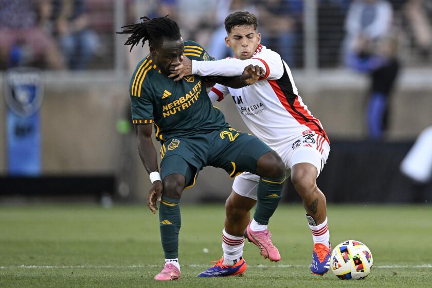 STANFORD, CALIFORNIA - JUNE 29: Hernán López #23 of San Jose Earthquakes.