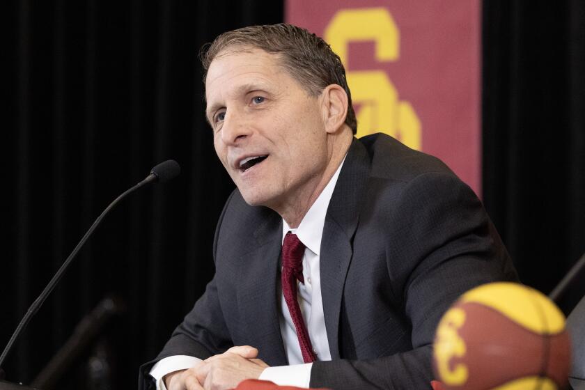 LOS ANGELES, CA- APRIL 05: Eric Musselman was named USC's men's basketball coach.