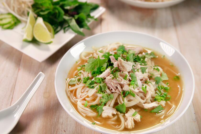 Quick chicken pho