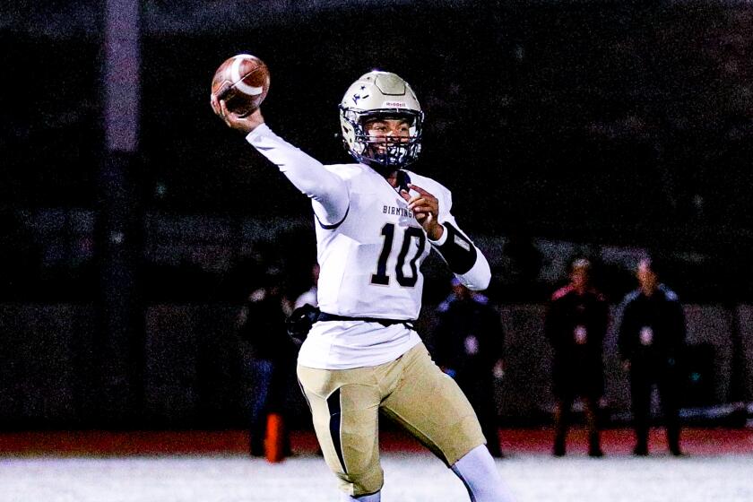 Birmingham junior quarterback Kingston Tisdell has gone through 14 games without throwing an interception.