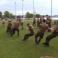 Tug-of-war at the U.S. Naval Academy, Annapolis, Md., 2005.