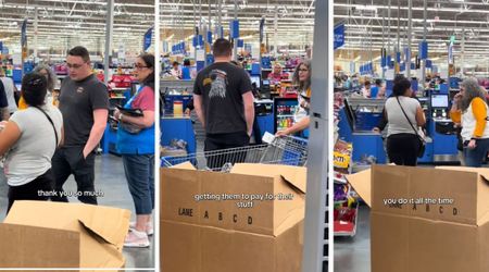 Someone tried to pull off a return scam at Walmart counter. An employee was having none of it