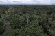 FILE - Workers stand atop a tower that will spray carbon dioxide into the rainforest north of Manaus, Brazil, May 23, 2023. (AP Photo/Fernando Crispim, File)