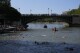 People swim in the Seine river after Paris Mayor Anne Hidalgo swam in the river, Wednesday, July 17, 2024 in Paris, France. (AP Photo/Michel Euler, File)