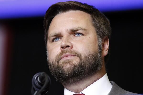 FILE—In this file photo from Sept. 17, 2022, JD Vance speaks at a campaign rally in Youngstown, Ohio. (AP Photo/Tom E. Puskar, File)