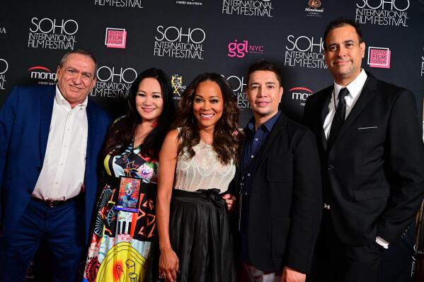 SOHO14 Opening Night Premiere of "The Nana Project" with Carl Moellenberg, Sibyl Reymundo-Santiago, Robin Givens, Jorge Ballos, Carlos Santiago. Photo credit: Champion Hamilton