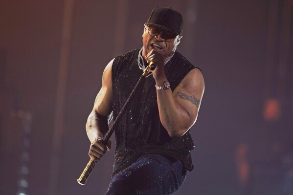 FILE - LL Cool J performs during the MTV Video Music Awards in Newark, N.J., on Sept. 12, 2023. The rapper-actor will release “The F.O.R.C.E.," his first album in 11 years. (Photo by Charles Sykes/Invision/AP, File)