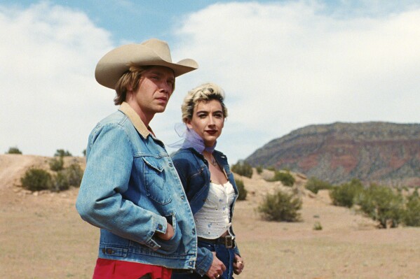 This image released by Variance Films shows Charlie Plummer, left, and Mason Alexander Park from the film "National Anthem." (Variance Films via AP)