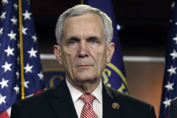 Rep. Lloyd Doggett, D-Texas, listens during a news conference on Capitol Hill in Washington, June 16, 2015. (AP Photo/Lauren Victoria Burke, File)