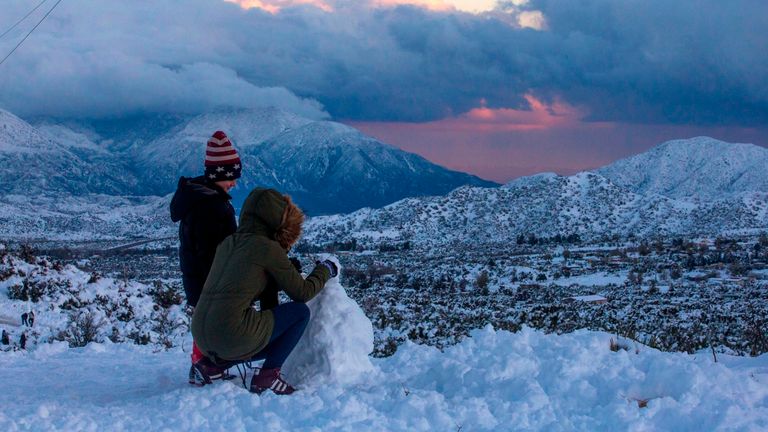 California has been under a blanket of snow