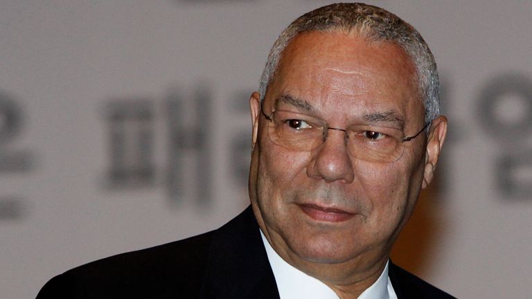 Former U.S. Secretary of State Colin Powell takes part in a session titled "Road to peace and stability on the Korean Peninsula" during the Korea Vision Forum in Seoul May 13, 2010. REUTERS/Truth Leem (SOUTH KOREA - Tags: POLITICS HEADSHOT)
