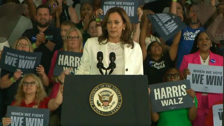 KAMALA HARRIS INTERRUPTED AT RALLY
