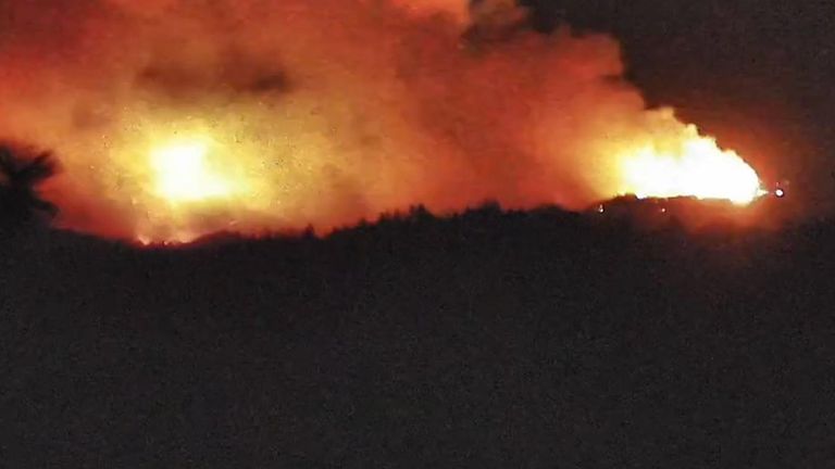 A wildfire burning in El Dorado County grew to over 700 acres in size in just one day.
