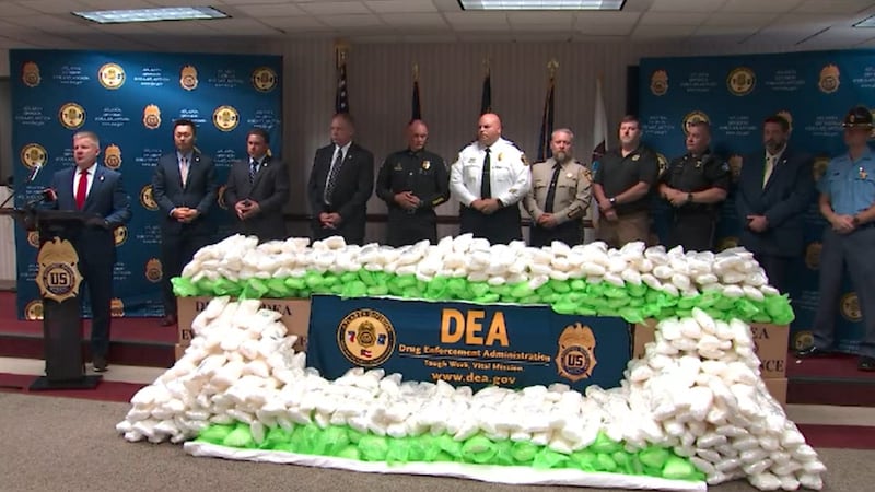 Millions of dollars' worth of methamphetamine was seized in metro Atlanta, according to the DEA.