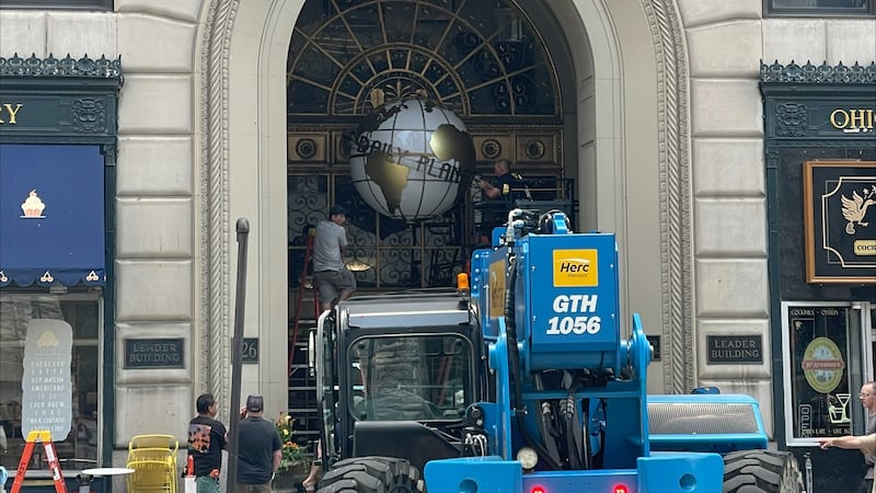 Superman set taking over downtown Cleveland.