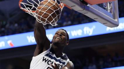 Anthony Edwards Reacts to Michael Jordan-Like Poster Dunk vs. Mavericks