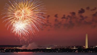 fireworks over Washington, D.C.