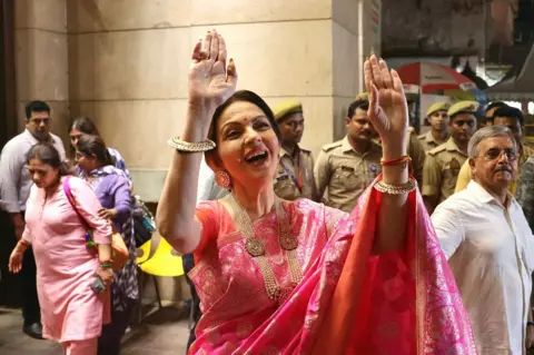 Nita Ambani celebrates her son Anant Ambani's wedding