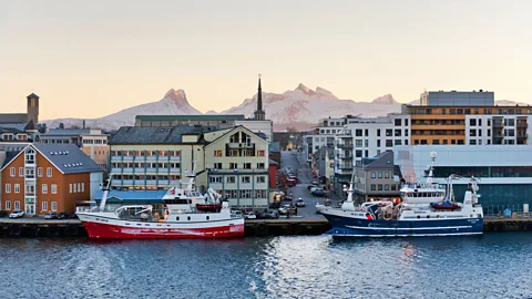 Boats docked in Bodo (Credit: Alamy)