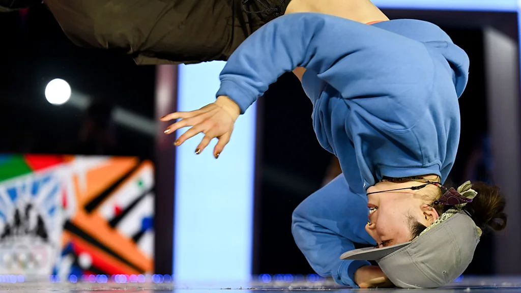 South Korea's Hongten bends backwards in a dance move (Credit: Getty Images)